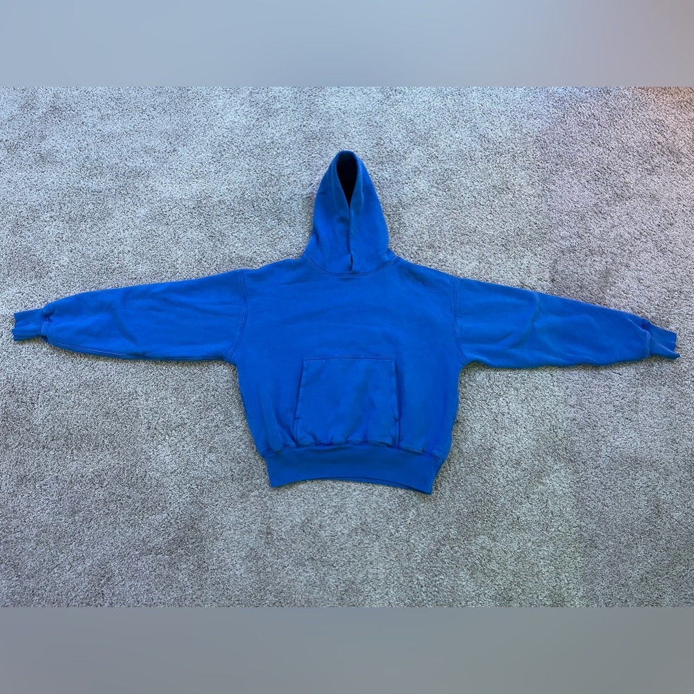 Yeezy gap hoodie blue, size medium, like new condition.